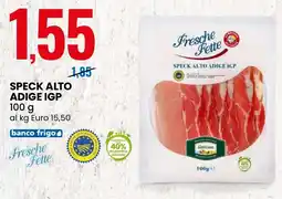 Eurospin Speck alto adige IGP offerta