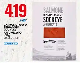 Eurospin Salmone rosso selvaggio sockeye affumicato offerta