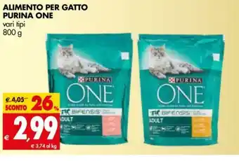 Alimento Per Gato Purina One 800g