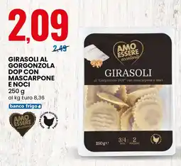 Eurospin Girasoli al gorgonzola dop con mascarpone e noci AMO ESSERE eccellente offerta