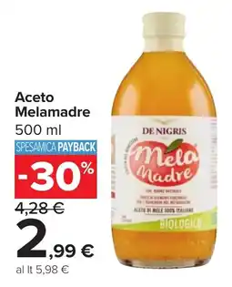 Carrefour Market DE NIGRIS Aceto Melamadre offerta