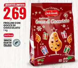 Eurospin Frollini con gocce di cioccolato Dolciando offerta