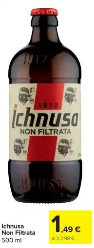 Carrefour Market Ichnusa Non Filtrata offerta