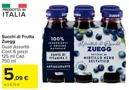 Carrefour Market Succhi di Frutta Zuegg offerta