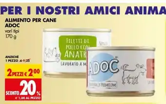 Tigros Alimento Per Cane adoc 170g offerta