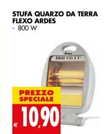 Tigros Stufa Quarzo Da Terra Flexo Ardes 800w offerta