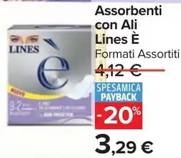 Carrefour Market Assorbenti con Ali Lines È offerta