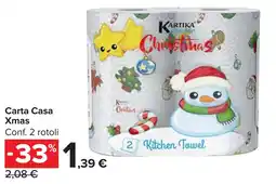 Carrefour Market Carta Casa Xmas offerta