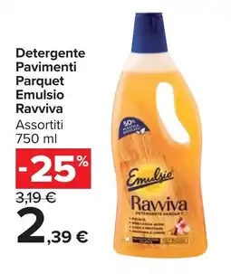 Carrefour Market Detergente Pavimenti Parquet Emulsio Ravviva offerta