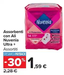 Carrefour Market Assorbenti con Ali Nuvenia Ultra + offerta