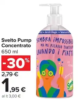 Carrefour Market Svelto Pump Concentrato offerta