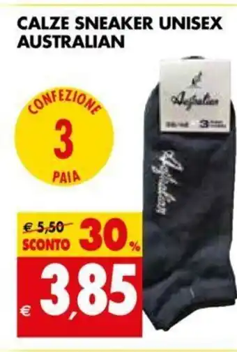 Tigros Calze Sneaker Unisex Australian offerta