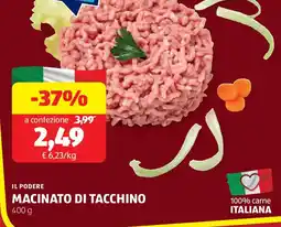 ALDI Il podere macinato di tacchino offerta
