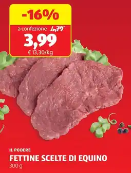 ALDI Il podere fettine scelte di equino offerta
