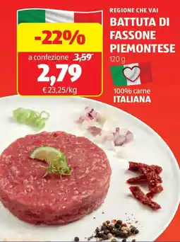 ALDI Regione che vai battuta di fassone piemontese offerta