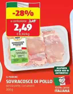 ALDI Il podere sovracosce di pollo offerta