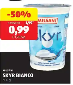 ALDI Milsani skyr bianco offerta