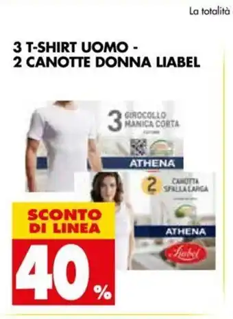 Tigros 3 T-Shirt Uomo 2 Canotte Donna Liabel offerta