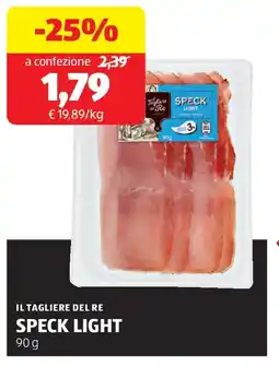 ALDI Il tagliere del re speck light offerta