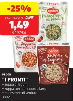ALDI Pedon "i pronti" offerta