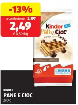 ALDI Kinder pane e cioc offerta