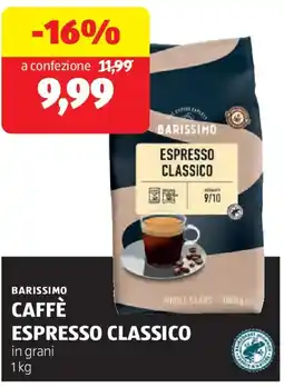 ALDI Barissimo caffè espresso classico offerta
