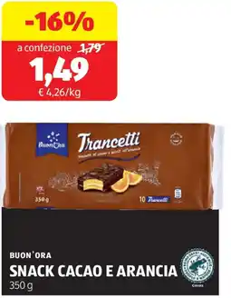 ALDI Buon'ora snack cacao e arancia offerta
