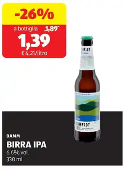 ALDI Damm birra IPA offerta