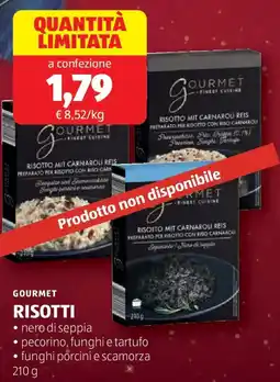 ALDI Gourmet risotti offerta