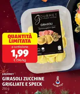 ALDI Gourmet girasoli zucchine grigliate e speck offerta