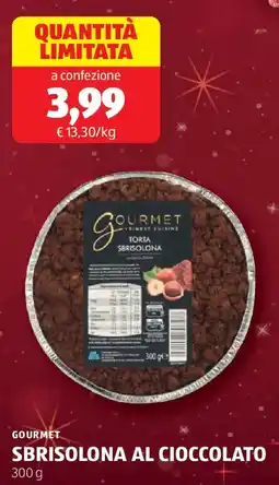ALDI Gourmet sbrisolona al cioccolato offerta