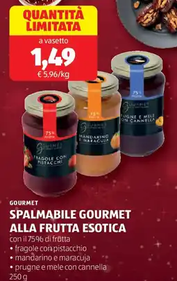 ALDI Gourmet spalmabile gourmet alla frutta esotica offerta