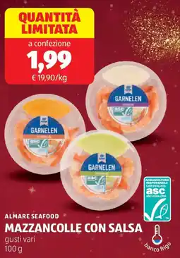 ALDI Almare seafood mazzancolle con salsa offerta