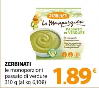 ZERBINATI le monoporzioni passato di verdure