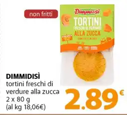 Famila Superstore DIMMIDISÌ tortini freschi di verdure alla zucca offerta