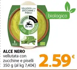 Famila Superstore ALCE NERO vellutata con zucchine e piselli offerta