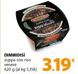 Famila Superstore DIMMIDISÌ zuppa con riso venere offerta