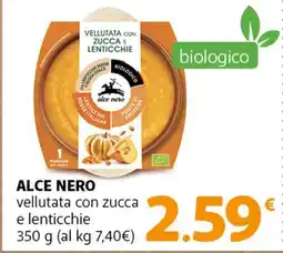 Famila Superstore ALCE NERO vellutata con zucca e lenticchie offerta