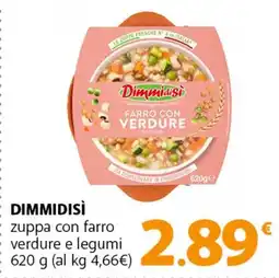 Famila Superstore DIMMIDISÌ zuppa con farro verdure e legumi offerta