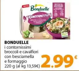Famila Superstore BONDUELLE i contornissimi broccoli e cavalfiori con besciamella e formaggio offerta