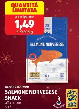 ALDI Almare seafood salmone norvegese snack offerta