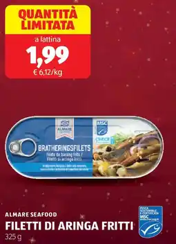 ALDI Almare seafood filetti di aringa fritti offerta