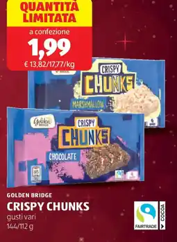 ALDI Golden bridge crispy chunks offerta