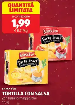 ALDI Snack fun tortilla con salsa offerta