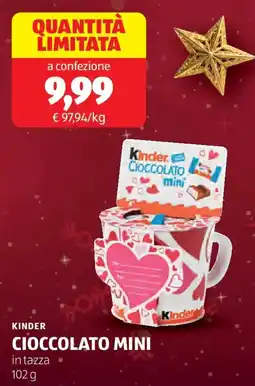 ALDI Kinder cioccolato mini offerta