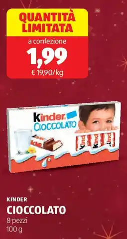ALDI Kinder cioccolato offerta