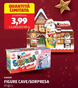 ALDI Kinder figure cave/sorpresa offerta