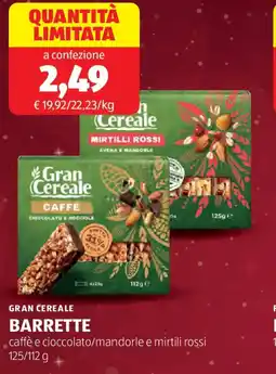 ALDI Gran cereale barrette offerta