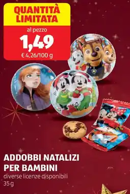 ALDI Addobbi natalizi per bambini offerta