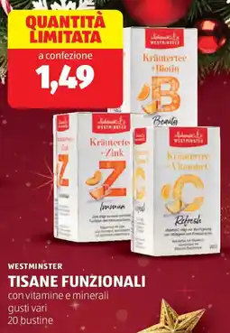 ALDI Westminster tisane funzionali offerta